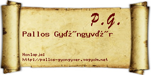 Pallos Gyöngyvér névjegykártya